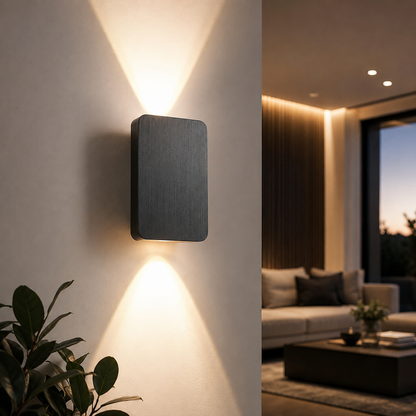 Industrial Minimalist Aluminium LED Wall Sconce Light | Lumivox