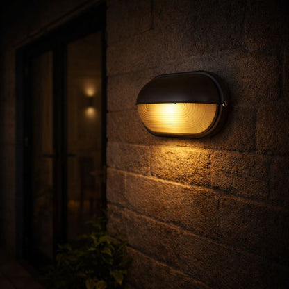 Industrial Outdoor Metal Glass Wall Light | Marvex