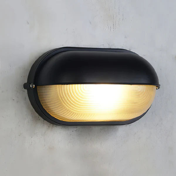 Industrial Outdoor Metal Glass Wall Light | Marvex