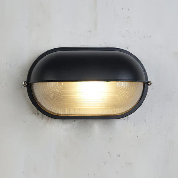 Industrial Outdoor Metal Glass Wall Light | Marvex
