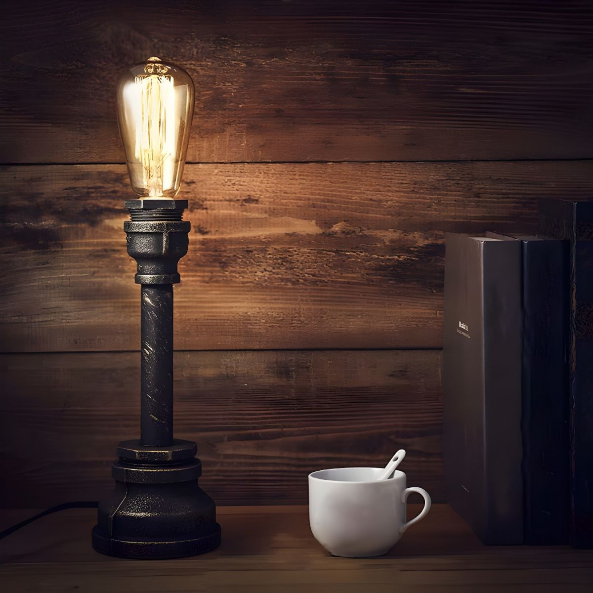 Industrial Pipe Design Table Lamp | Lumiss