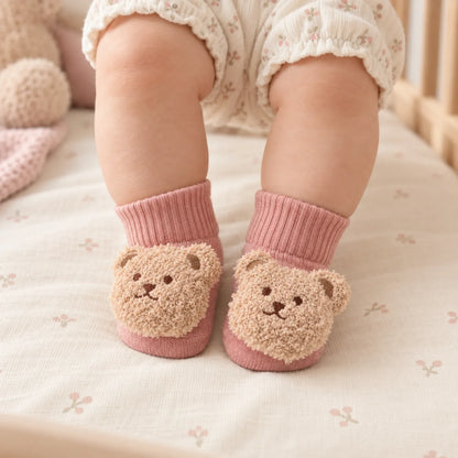 Infant 3D Plush Bear Socks