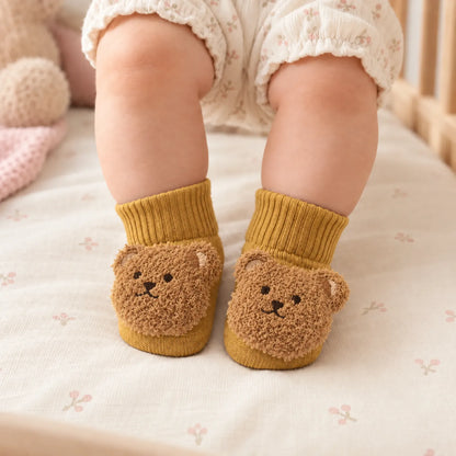 Infant 3D Plush Bear Socks