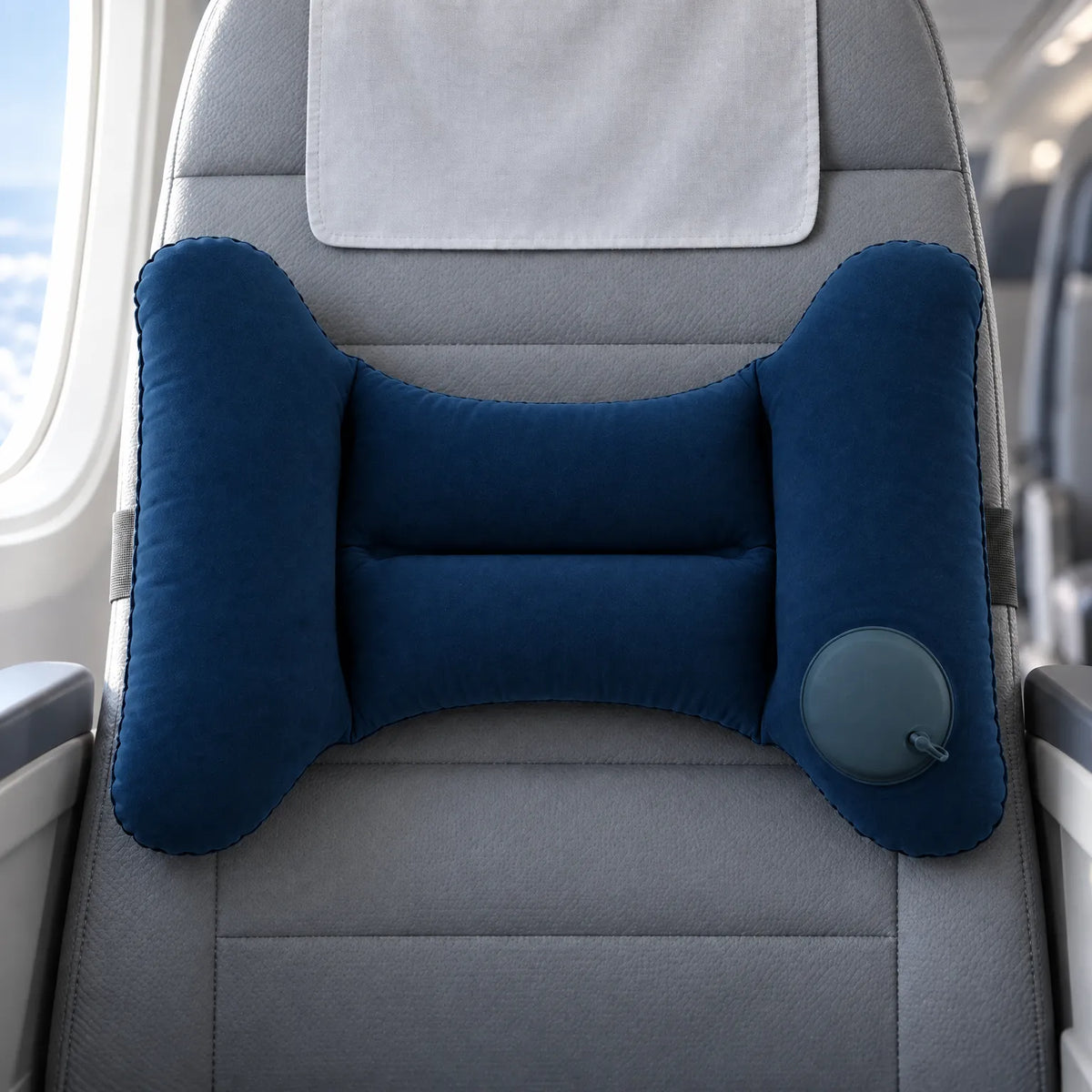 Inflatable Travel Lumbar Support Pillow