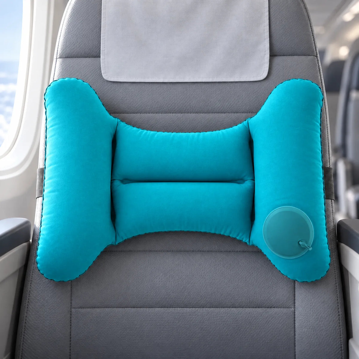 Inflatable Travel Lumbar Support Pillow