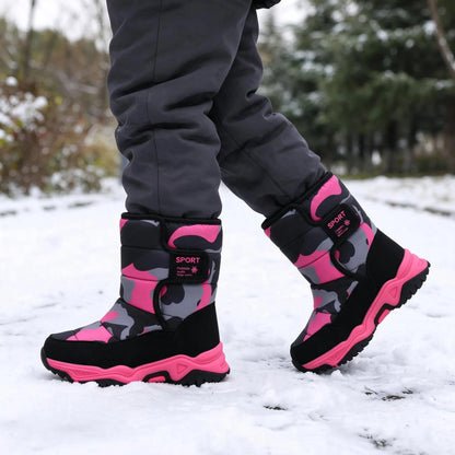 Insulated Ankle Lug Sole Snow Boots