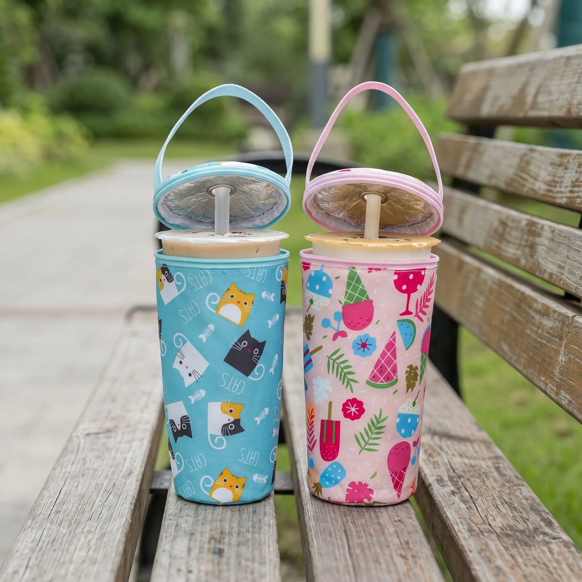 Insulated Portable Cup Carrier Bag