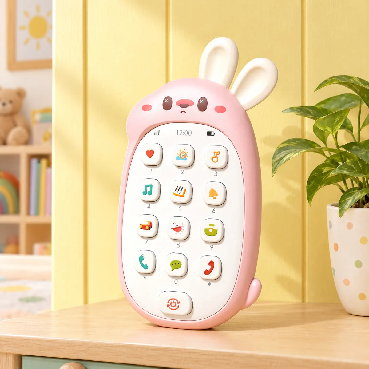 Interactive Bunny Ear Toy Phone