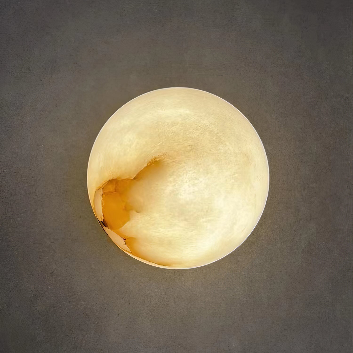 Japandi Alabaster Globe Wall Sconce Light Fixture | Alabrix
