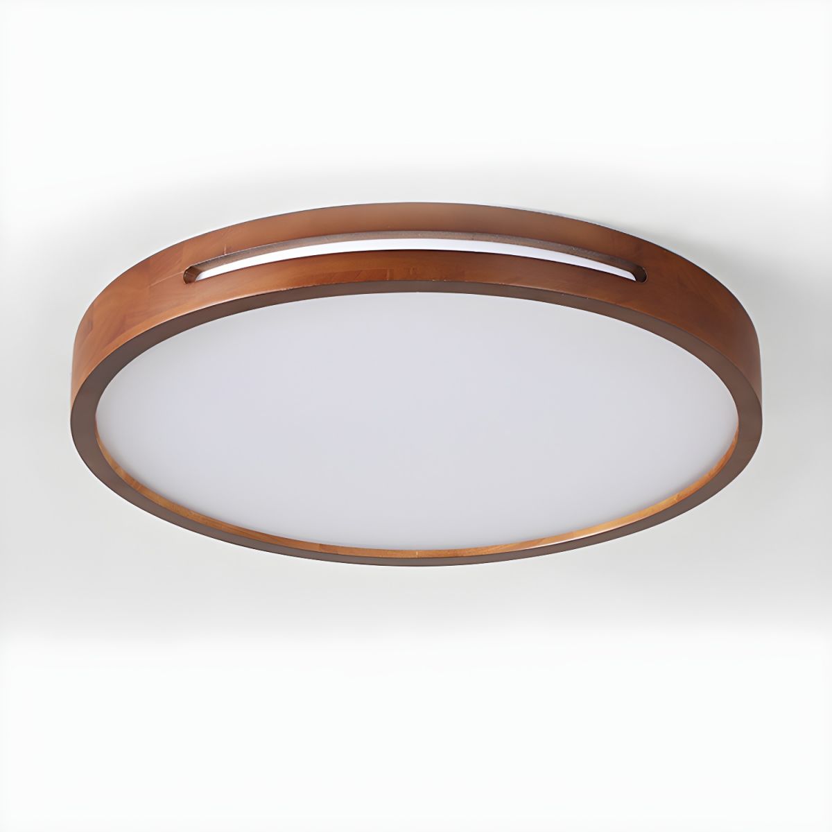 Japanese Wood LED Flush Ceiling Light | Lumzor