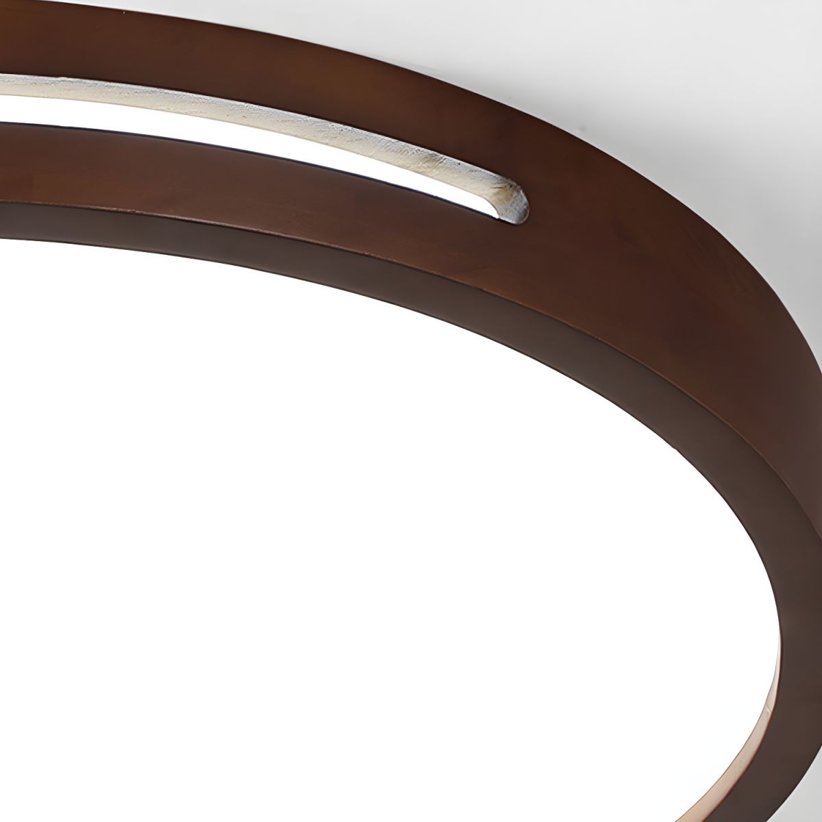 Japanese Wood LED Flush Ceiling Light | Lumzor