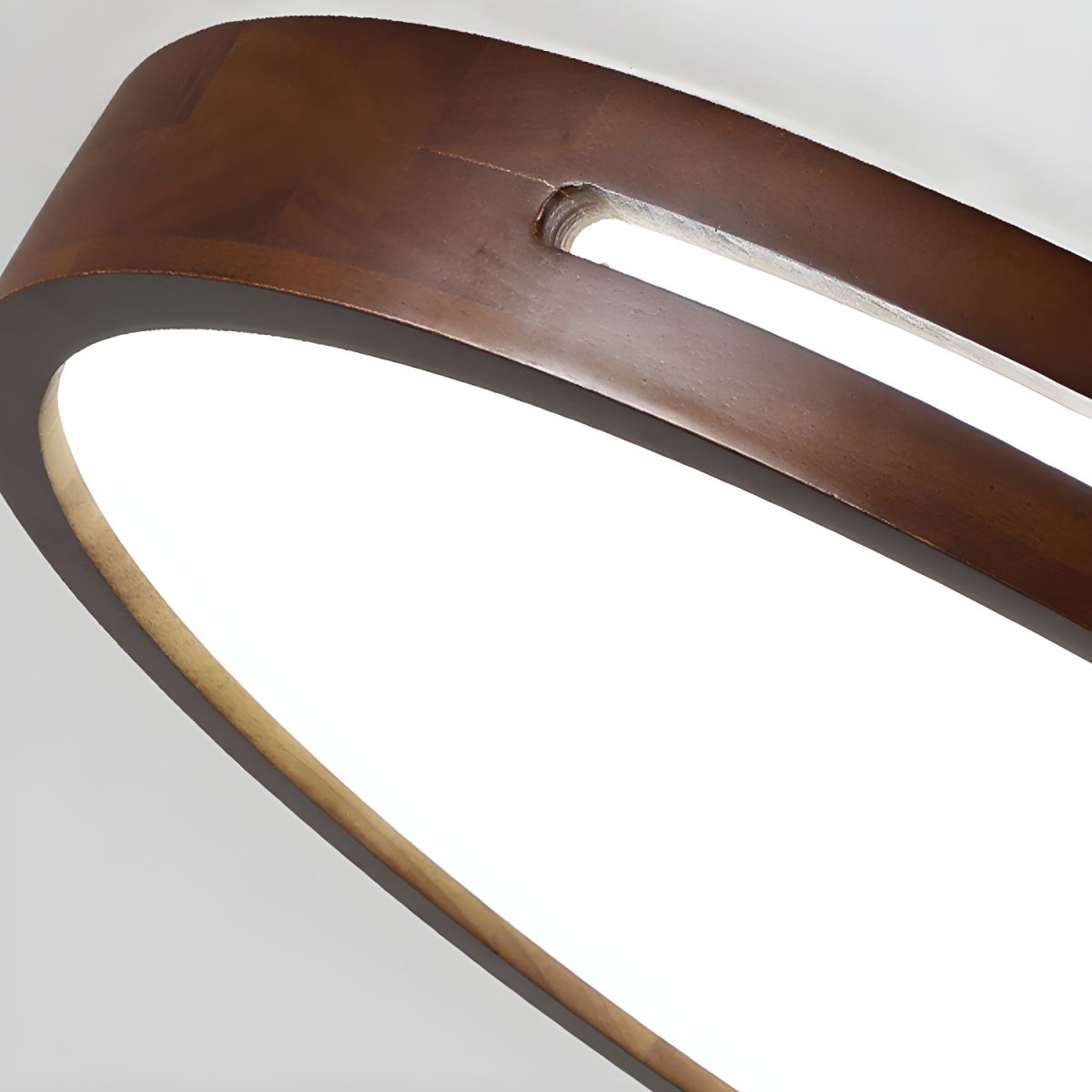 Japanese Wood LED Flush Ceiling Light | Lumzor
