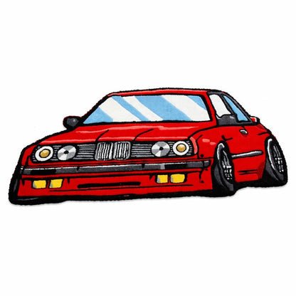 Kids Car Shaped Wool Playroom Rug Cartoon Floor Decor | Zelmio