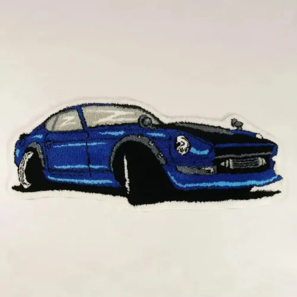 Kids Car Shaped Wool Playroom Rug Cartoon Floor Decor | Zelmio