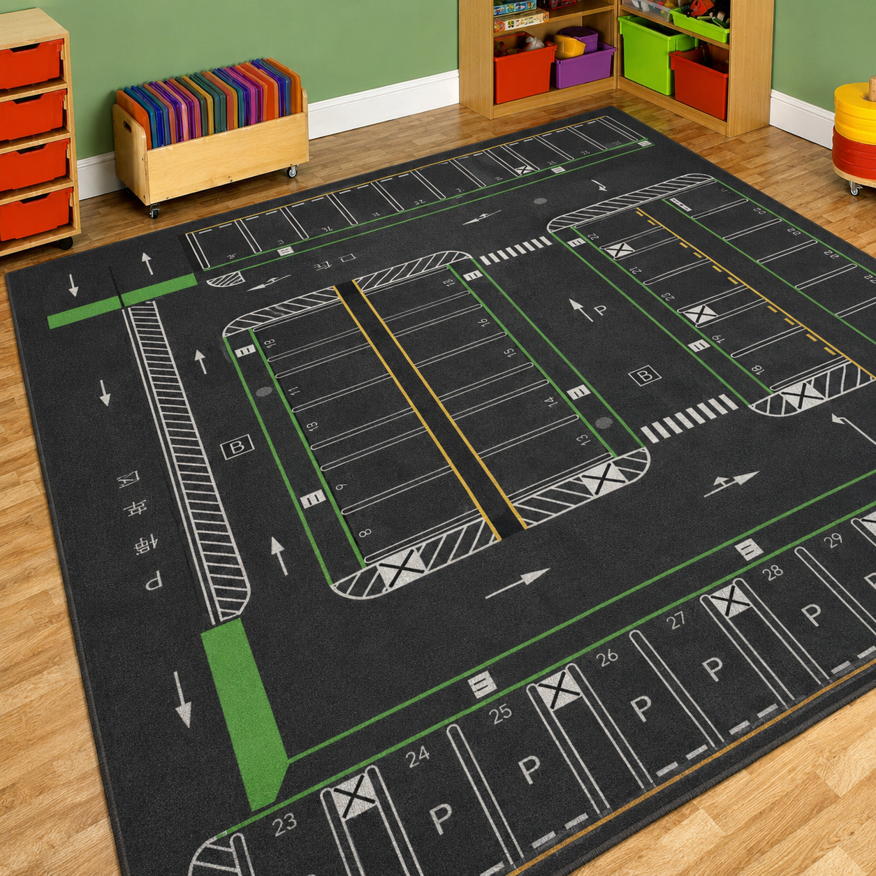 Kids Play Mat with Educational Pattern Polyester | Marvion