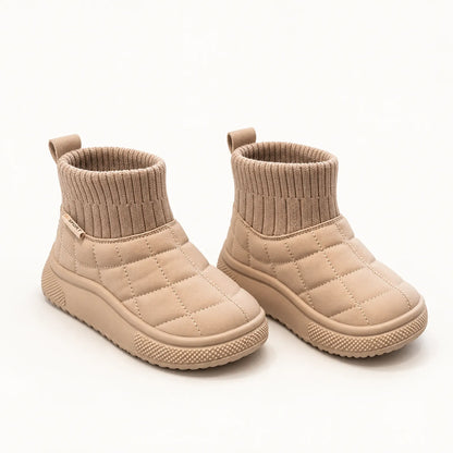 Kids Quilted Winter Snow Boots
