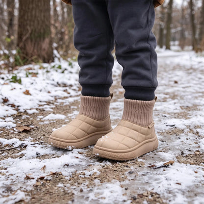 Kids Quilted Winter Snow Boots