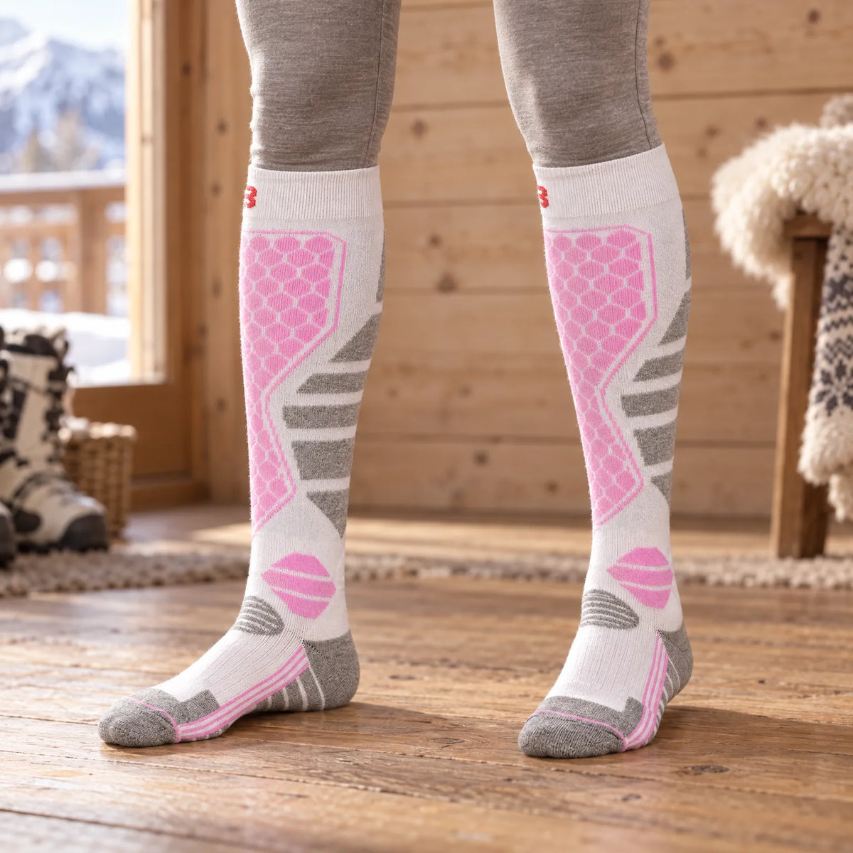 Knee-High Winter Ski Socks