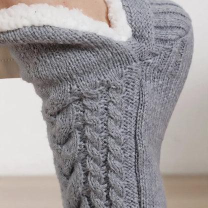 Knit Ankle Grip Socks