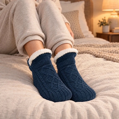 Knit Ankle Grip Socks