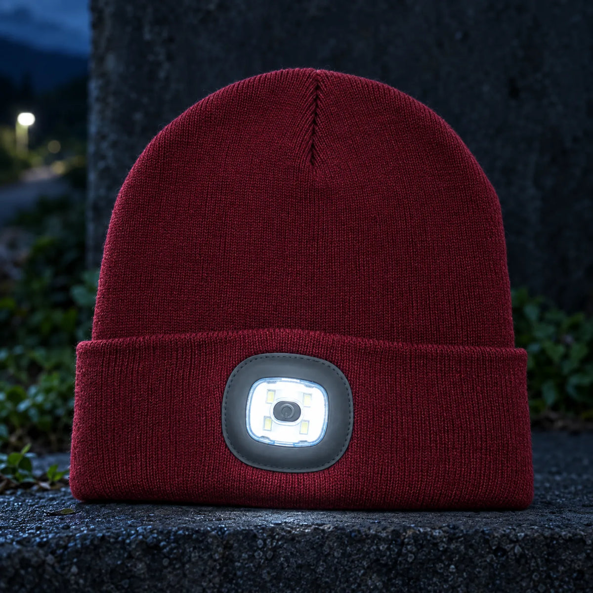 Knit Beanie With Integrated Light
