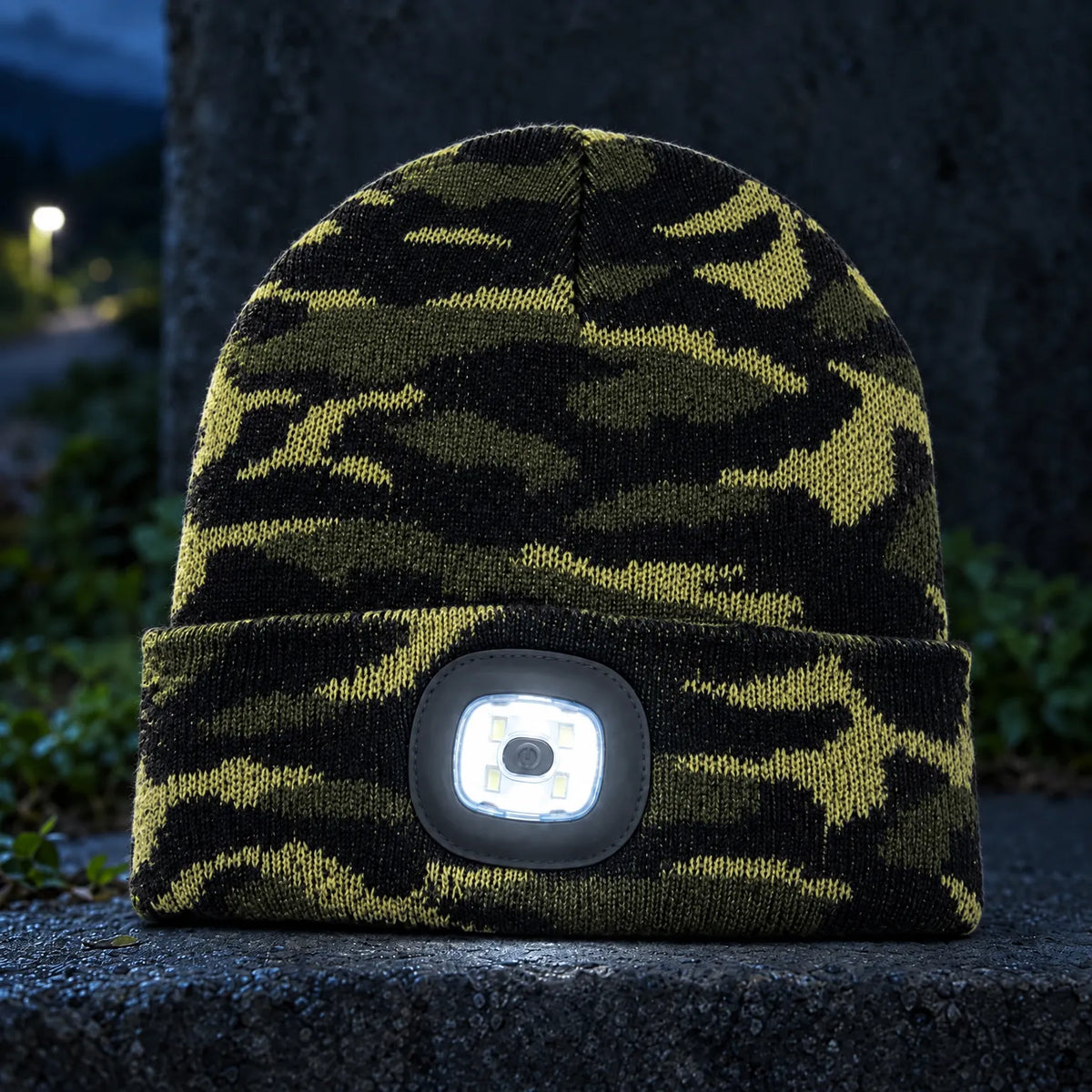 Knit Beanie With Integrated Light