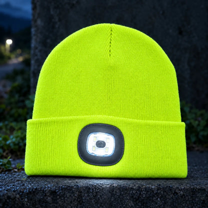 Knit Beanie With Integrated Light
