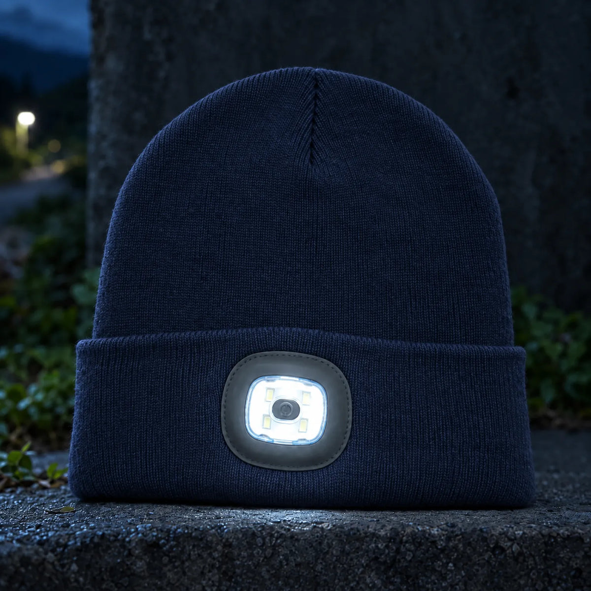 Knit Beanie With Integrated Light