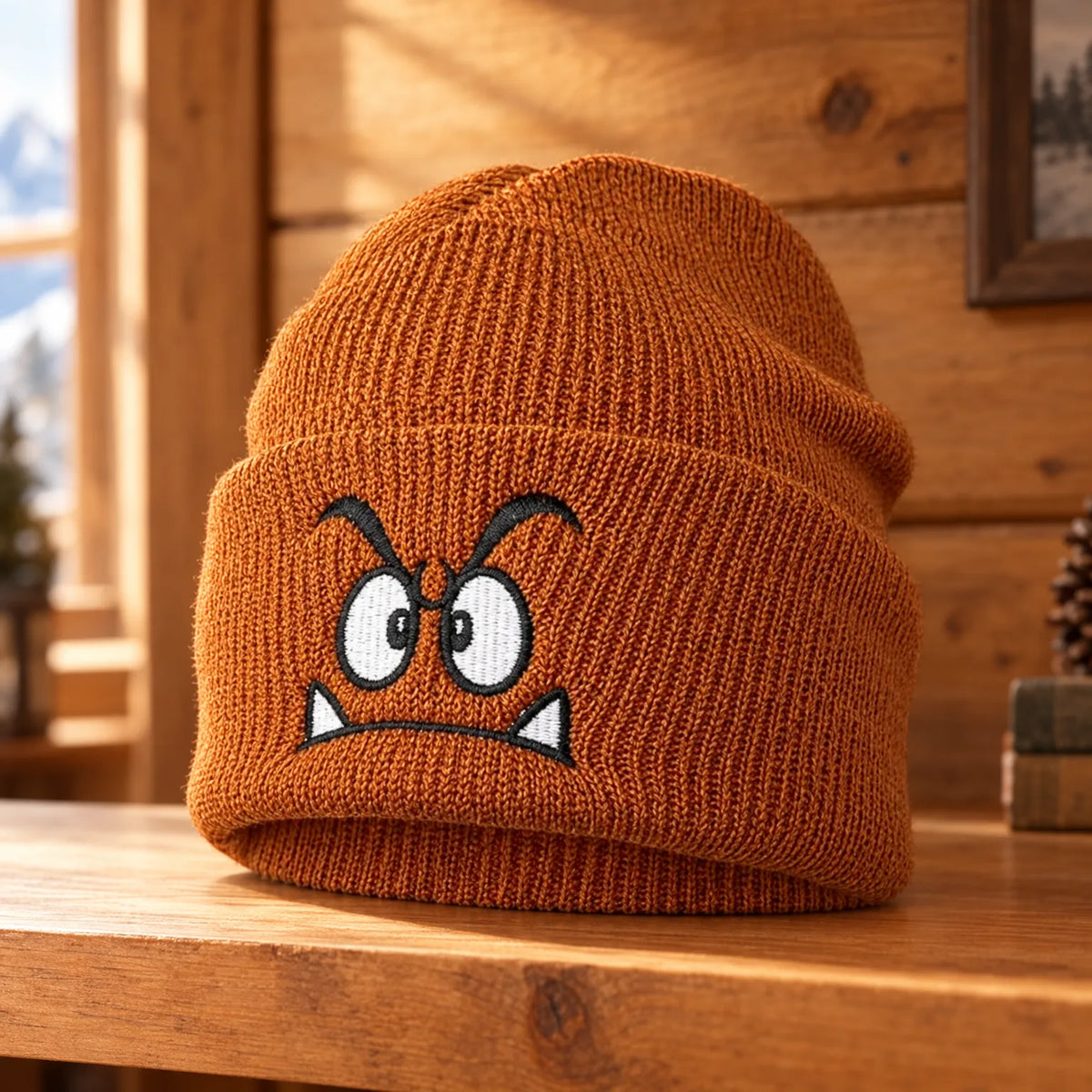 Knit Cartoon Embroidered Winter Beanie