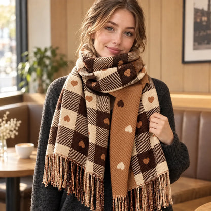 Knit Printed Winter Neck Scarf