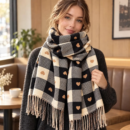 Knit Printed Winter Neck Scarf