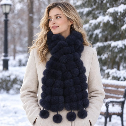 Knit Textured Winter Wrap Scarf