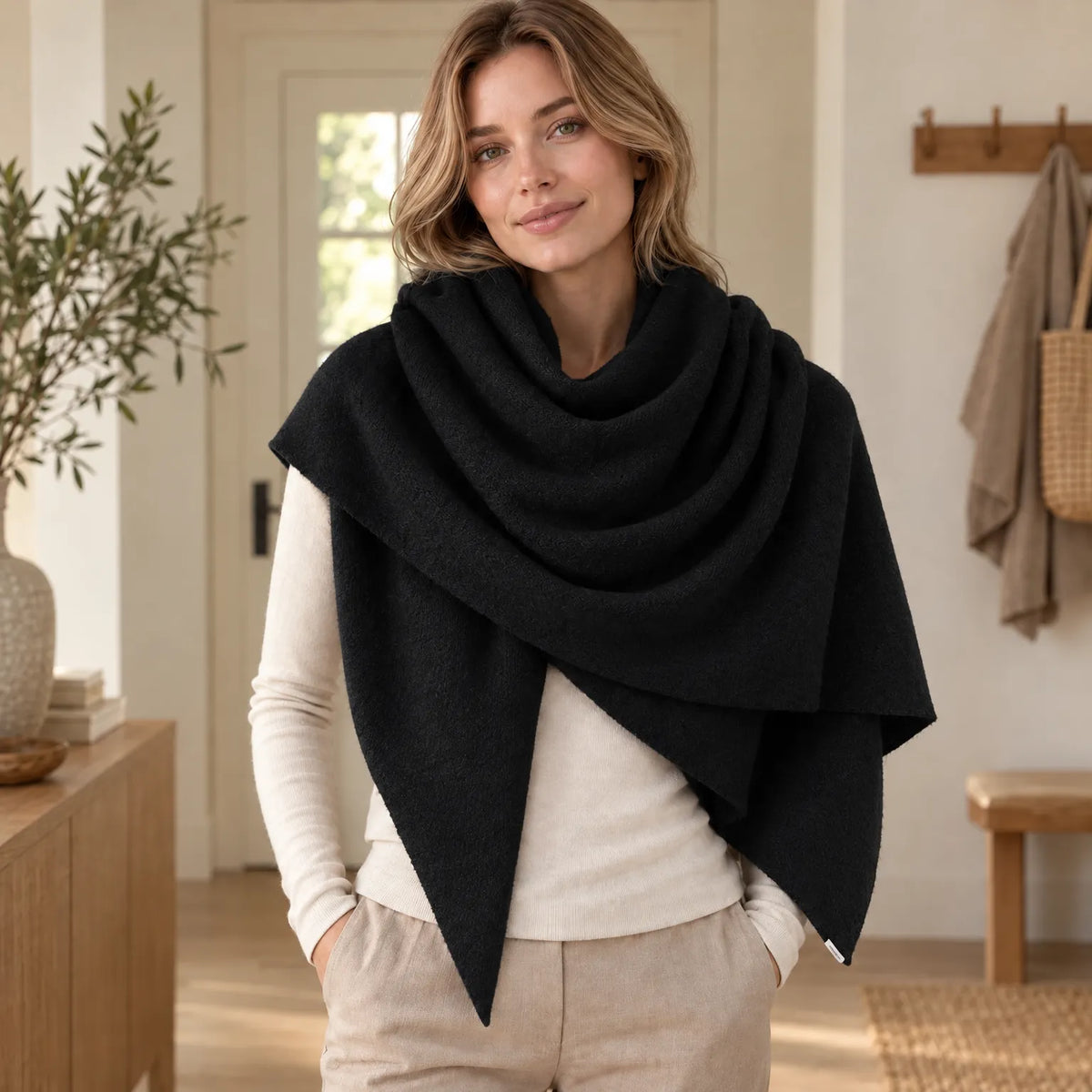Knit Triangle Women's Scarf
