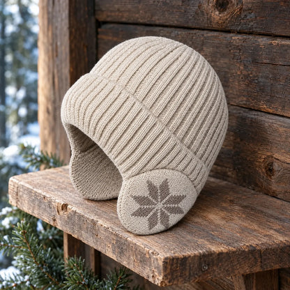 Knit Winter Hat With Ear Flaps