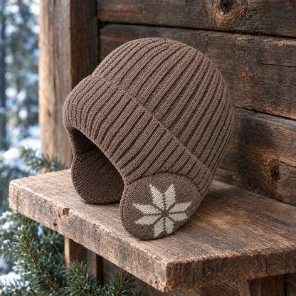 Knit Winter Hat With Ear Flaps
