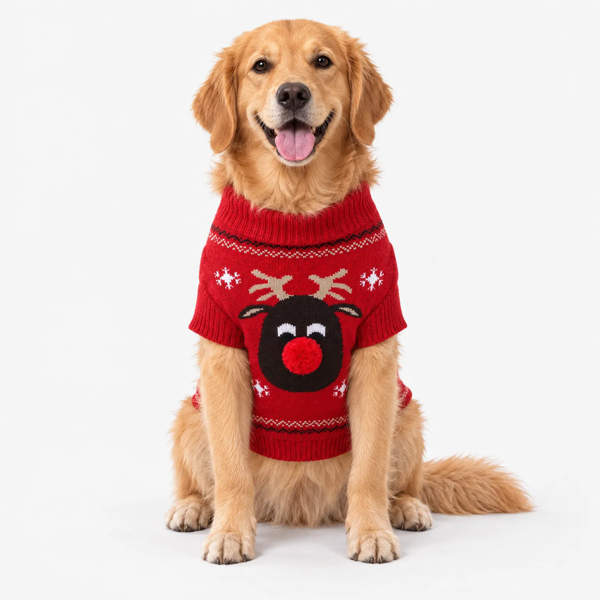 Knitted Dog Christmas Sweater Pullover