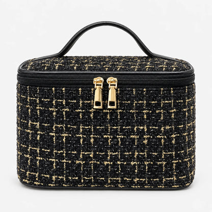 Knitted Style Box Makeup Bag