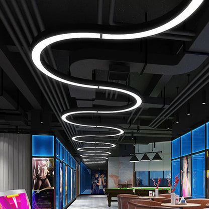 LED Arc Ceiling Light Modern Design Fixture | Lamival