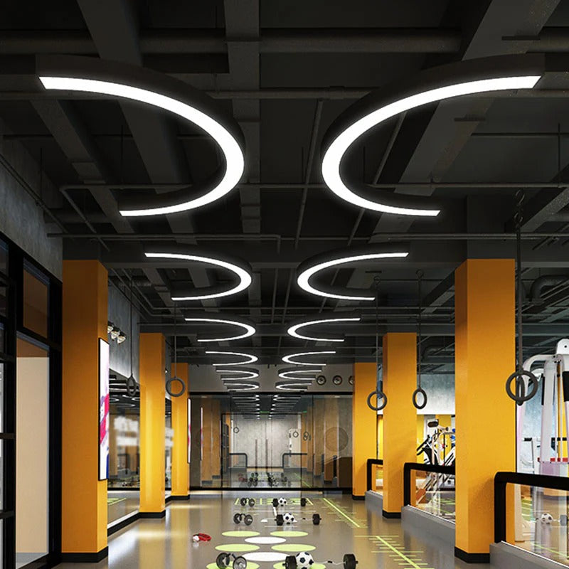 LED Arc Ceiling Light Modern Design Fixture | Lamival