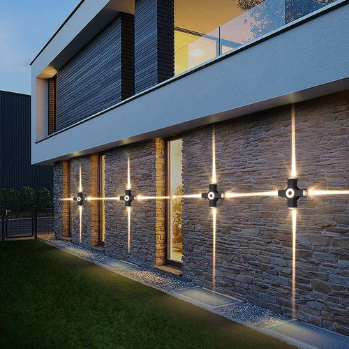 LED Cross Wall Light Outdoor Modern Design Fixture | Mavrico