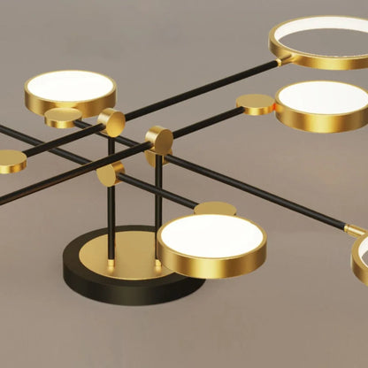 LED Gold and Black Nordic Ceiling Light | Virello