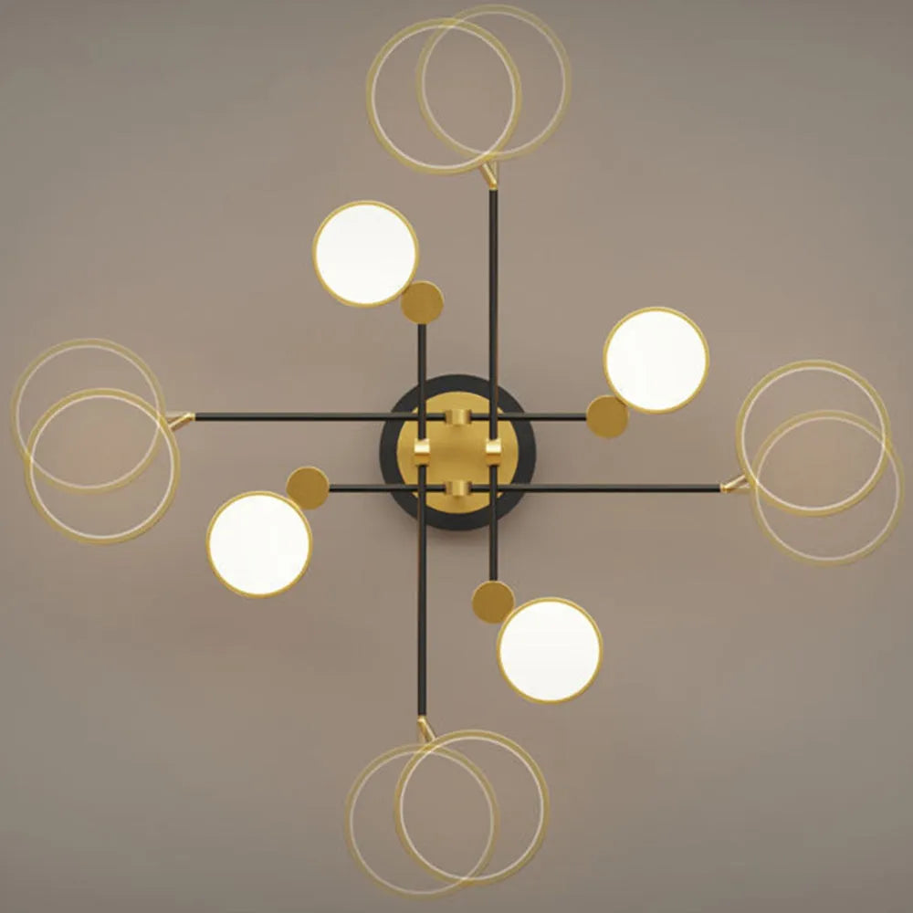 LED Gold and Black Nordic Ceiling Light | Virello