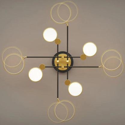 LED Gold and Black Nordic Ceiling Light | Virello