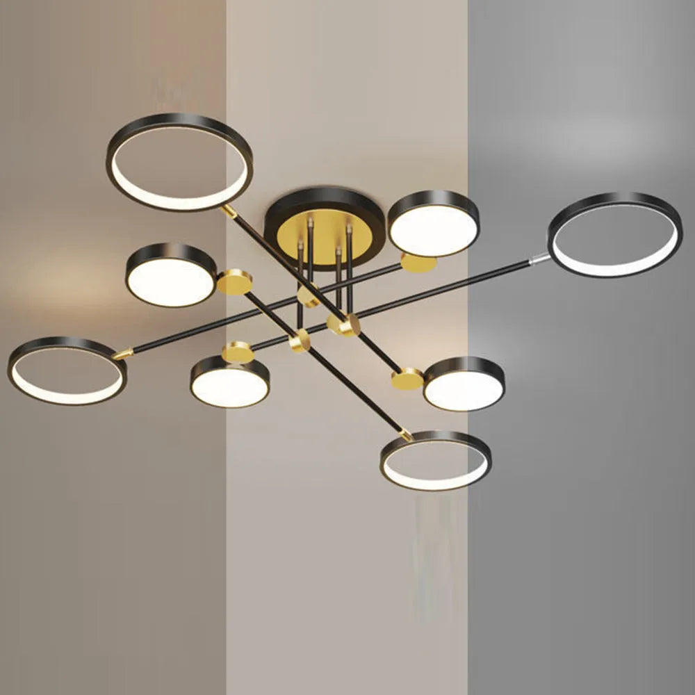 LED Gold and Black Nordic Ceiling Light | Virello