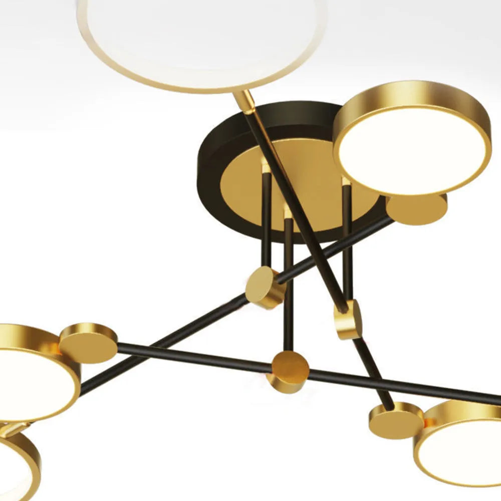 LED Gold and Black Nordic Ceiling Light | Virello
