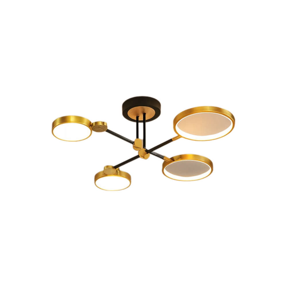 LED Gold and Black Nordic Ceiling Light | Virello