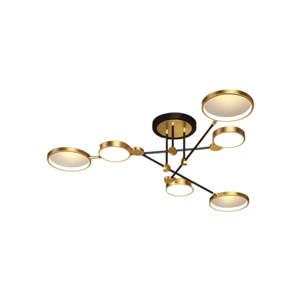 LED Gold and Black Nordic Ceiling Light | Virello