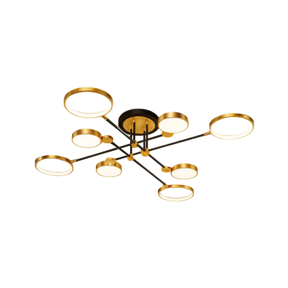 LED Gold and Black Nordic Ceiling Light | Virello