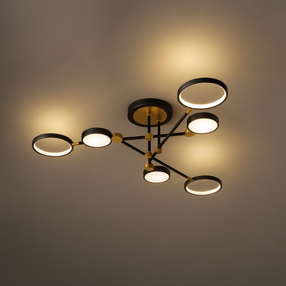 LED Gold and Black Nordic Ceiling Light | Virello