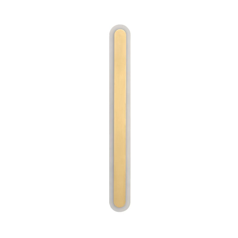 LED Long Strip Wall Sconce Brass Finish Modern | Mirevon